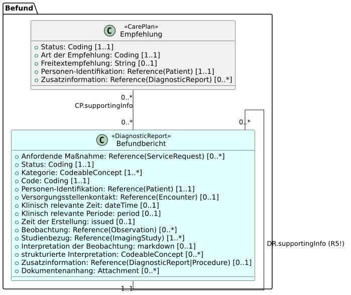 UML Befund Freitext